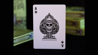 FULTON'S Day Of The Dead Green Edition Playing Cards