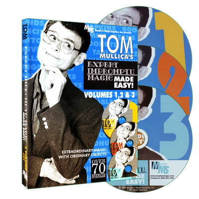 Tom Mullicas Expert Impromptu Magic Made Easy DVD-Set