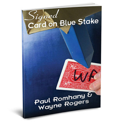 Signierte Karte auf Blue Stake Booklet von Wayne Rogers &amp; Paul Romhany