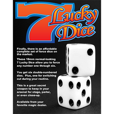 Lucky 7 Forcing Dice by Diamond Jim Tyler