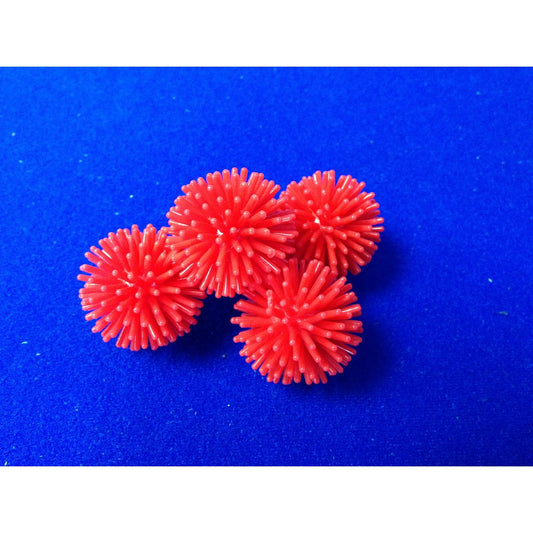 Cups and Balls Red Spikey Balls by Leo Smetsers