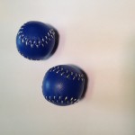 Chop Cup Baseballs blau/weiße Nähte von Leo Smetsers 