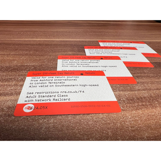 Mirage Coin Set Train Tickets set of four