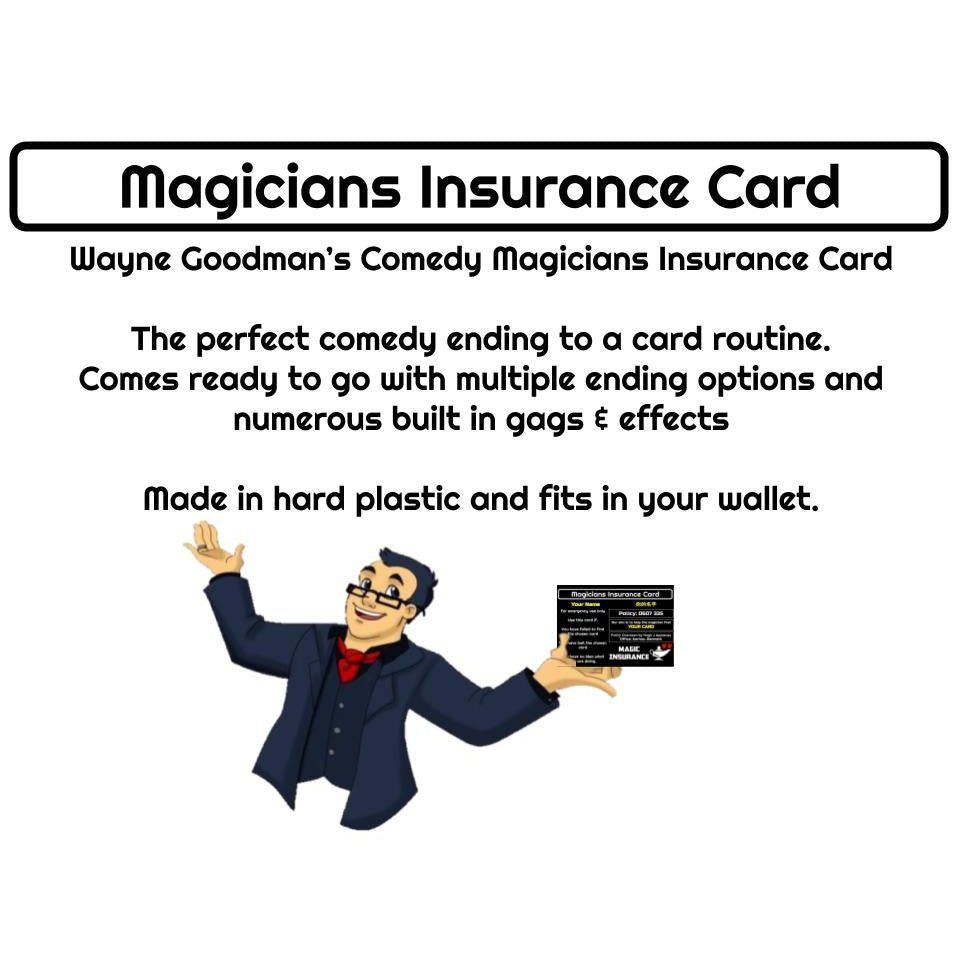 Magic Insurance Image Wayne Goodman Presents The Comedy Magicians Insurance Card USA ONLY ...
