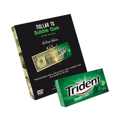 Dollar to Bubble Gum (Trident) by Twister Magic - Trick