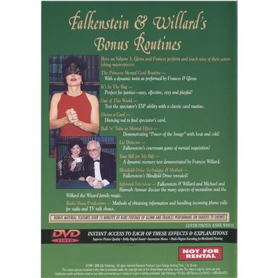 Falkenstein and Willard  Masters of Mental Magic Vol #3 - DVD