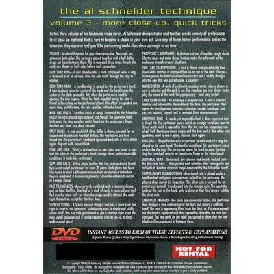 The Al Schneider Technique Vol 3: More Close up by L&L Publishing - DVD