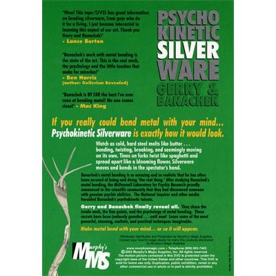 Psychokinetic Silverware by Gerry And Banachek - DVD