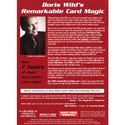 Remarkable Card Magic (3 DVD Set) by Boris Wild - DVD