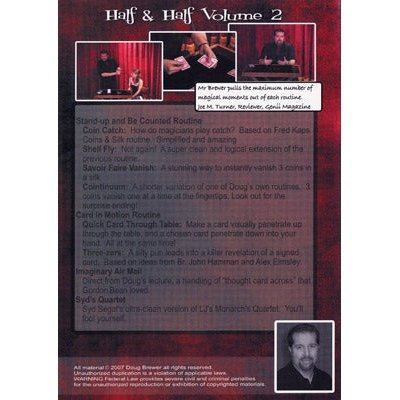 Half And Half - Volume 2 by Doug Brewer - DVD