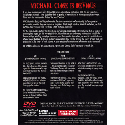 Devious Volume 1 by Michael Close and L&L Publishing - DVD