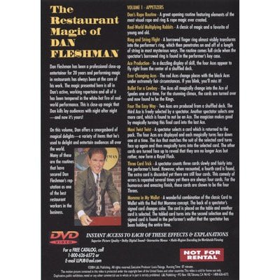 Restaurant Magic Volume 1 by Dan Fleshman - DVD