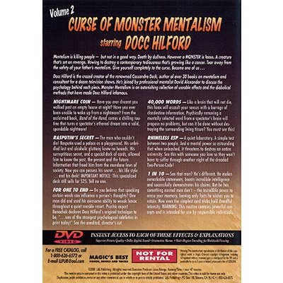 Docc Hilford:  Curse Of Monster Mentalism Volume 2 - DVD