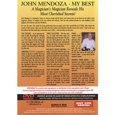 My Best - Volume 1 by John Mendoza - DVD