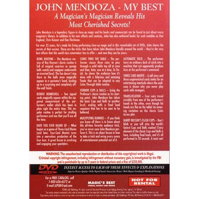 My Best - Volume 2 by John Mendoza - DVD