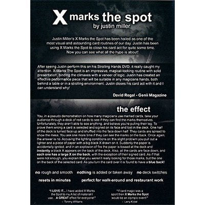X Marks The Spot (With Cards) by Justin Miller - DVD