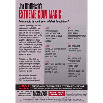 Extreme Coin Magic by Joe Rindfleisch - DVD