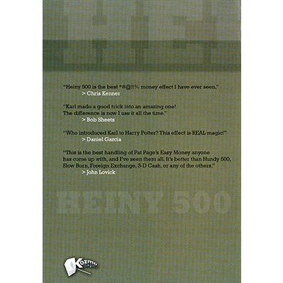 Heiny 500 by Karl Hein - DVD