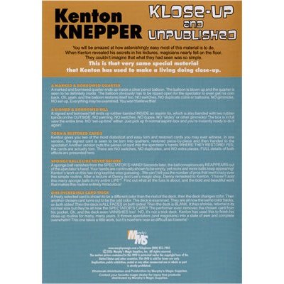 Klose-Up And Unpublished by Kenton Knepper - DVD