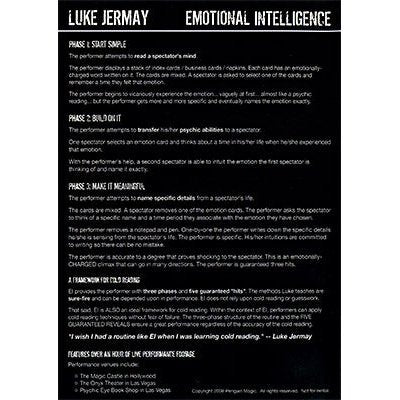 Emotional Intelligence (E.I.) by Luke Jermay - DVD