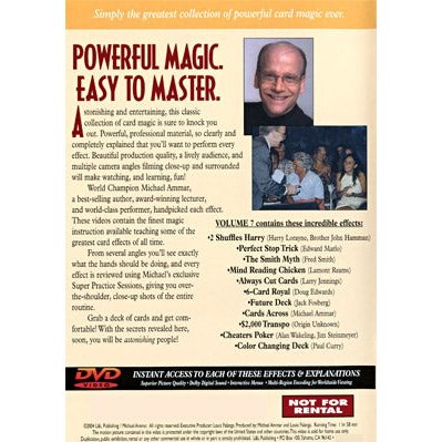 Easy to Master Card Miracles Volume 7 by Michael Ammar - DVD