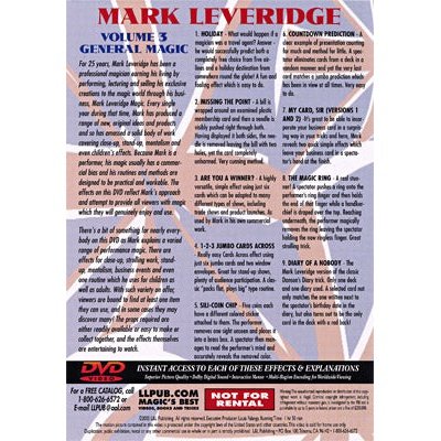 Magic Of Mark Leveridge Vol.3 General Magic by Mark Leveridge - DVD