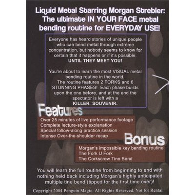 Liquid Metal by Morgan Strebler - DVD