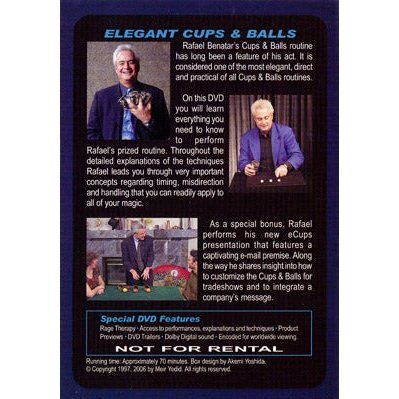 Elegant Cups And Balls by Rafael Benatar - DVD