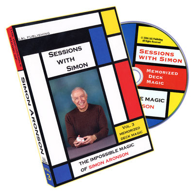 Sessions With Simon: The Impossible Magic Of Simon Aronson Volume 3 (Memorized Deck) - DVD