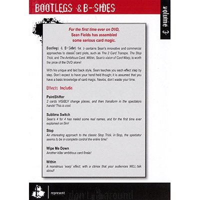 Bootlegs and B-Sides - Volume 3 by Sean Fields - DVD