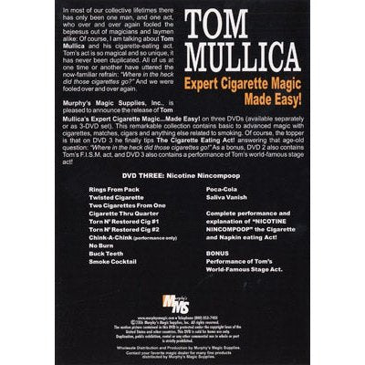 Expert Cigarette Magic Made Easy - Vol.3 by Tom Mullica - DVD