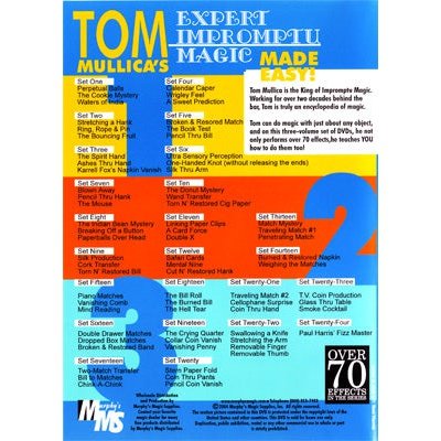 Tom Mullica's Impromptu Magic 3 Disc Combo by Murphy's Magic Supplies - DVD