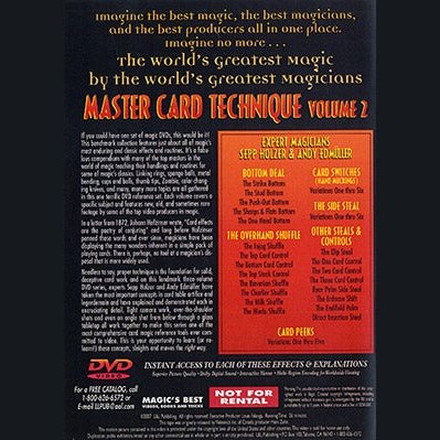 World's Greatest Magic: Master Card Technique Volume 2 - DVD