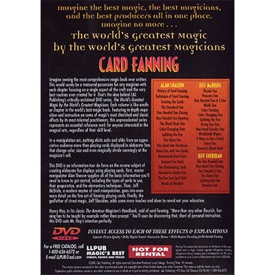 World's Greatest Magic: Card Fanning Magic - DVD