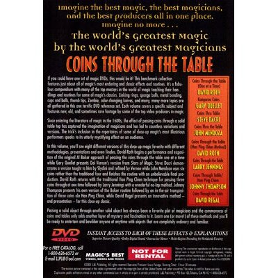 World's Greatest Magic: Coins Through Table - DVD