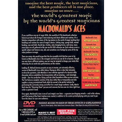 World's Greatest Magic: MacDonald's Aces  - DVD