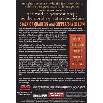 World's Greatest Magic: Stack Of Quarters and Copper/Silver Coin - DVD