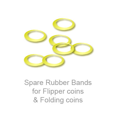 Spare Rubber Bands for Flipper coins & Folding coins - (25 per package) - Trick