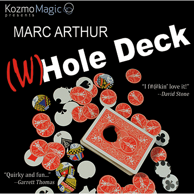 The (W)Hole Deck Red (DVD and Gimmick) by Marc Arthur and Kozmomagic - DVD